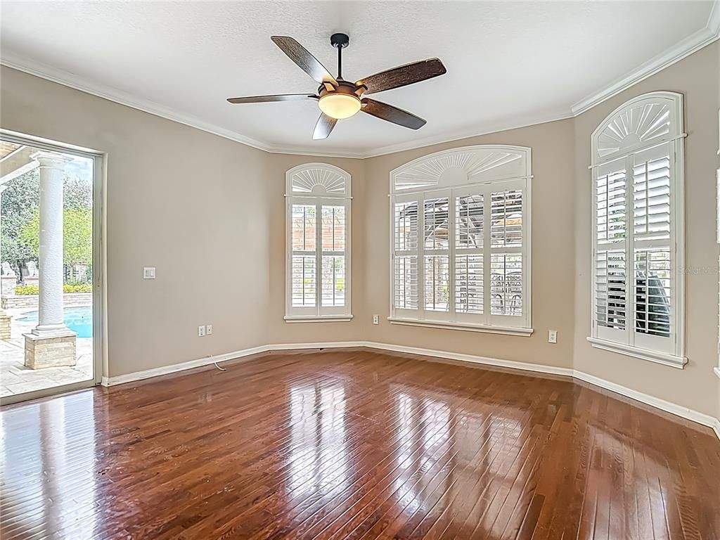 Empty room, Interior, Wood Texture Flooring