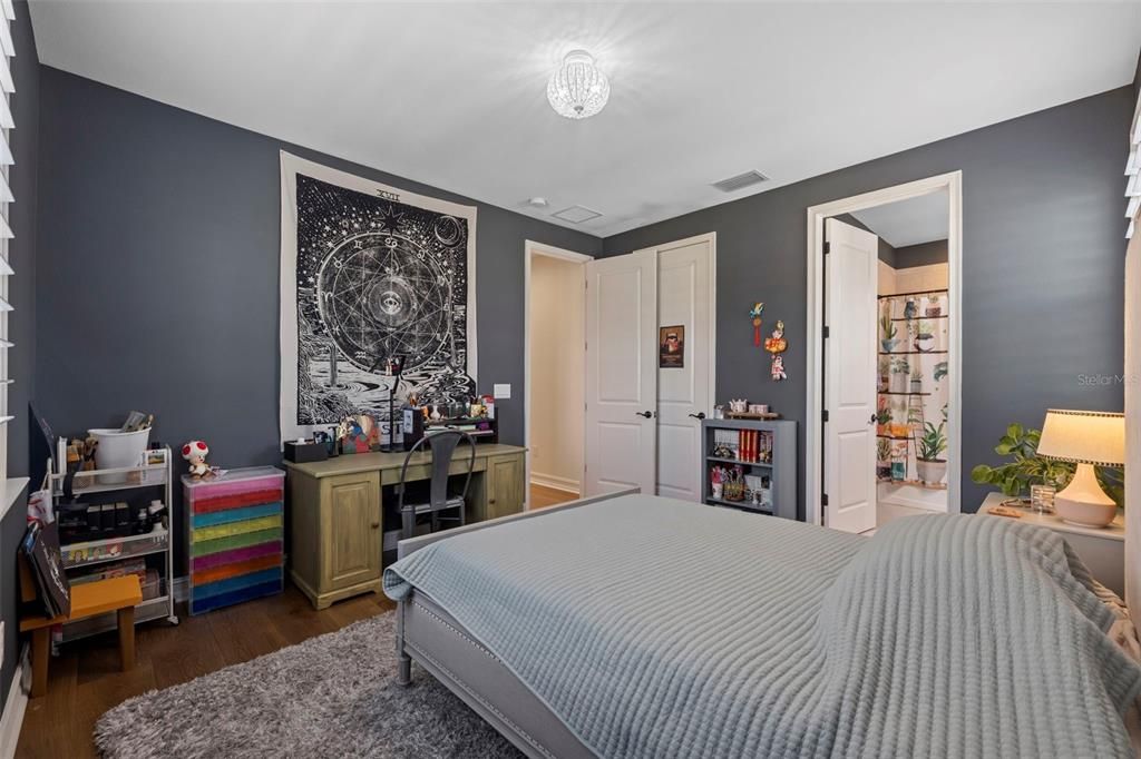 Bedroom, Interior, Wood Texture Flooring