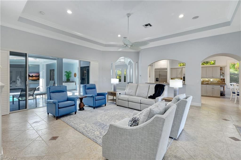 Interior, Living room, Recessed Lighting