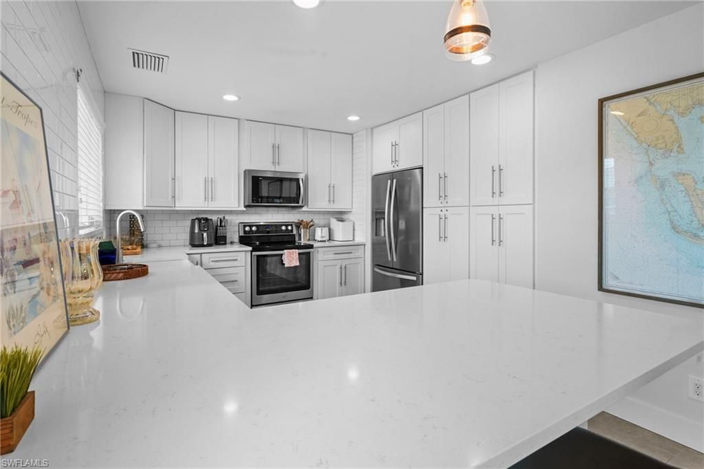 Interior, Kitchen, Recessed Lighting, Stainless Steel Appliances