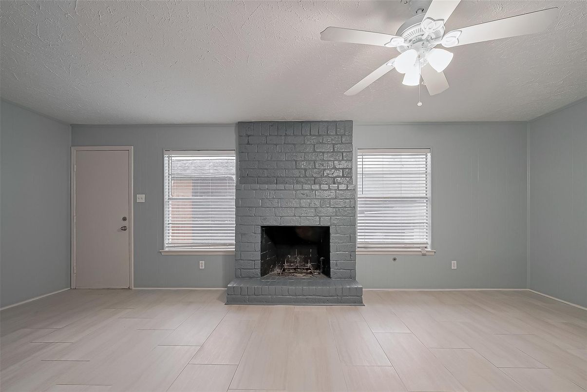 Empty room, Fireplace, Interior, Wood Texture Flooring