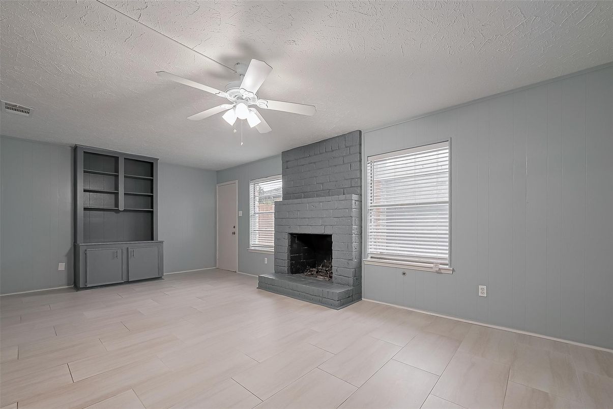 Empty room, Fireplace, Interior, Wood Texture Flooring
