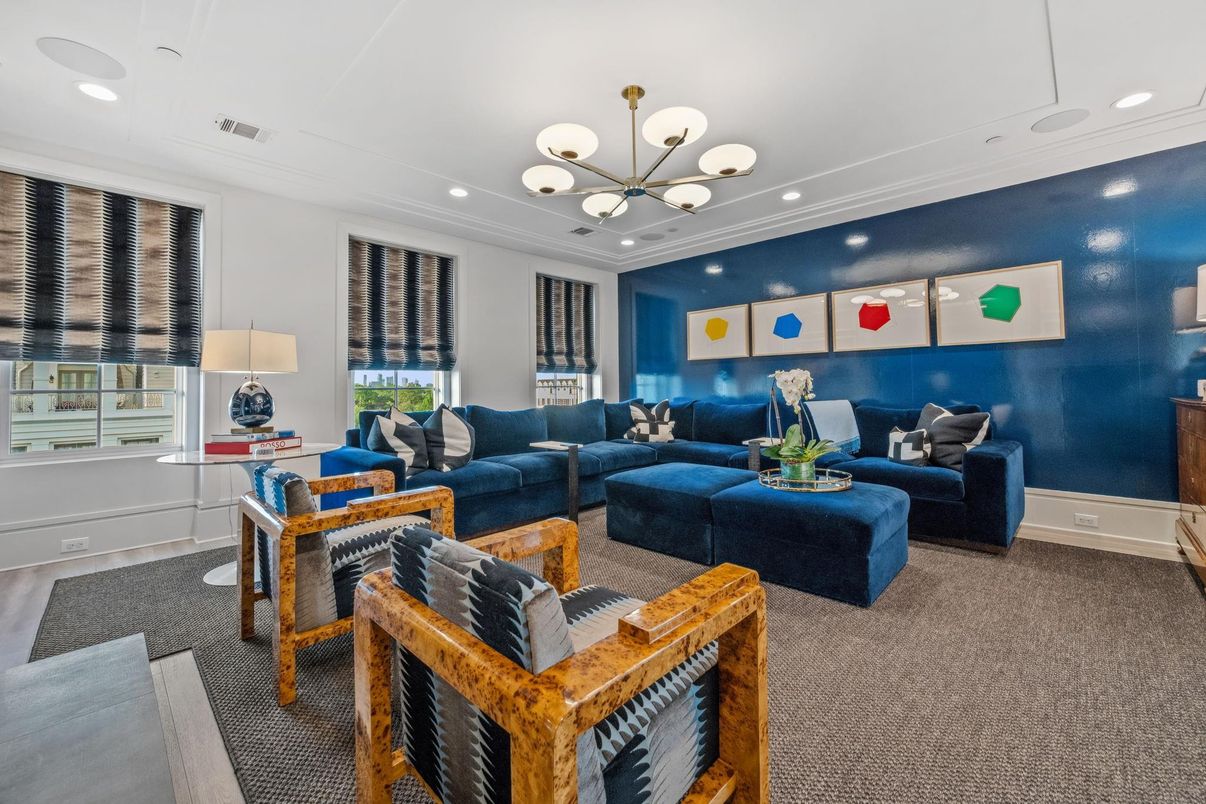 Interior, Living room, Recessed Lighting