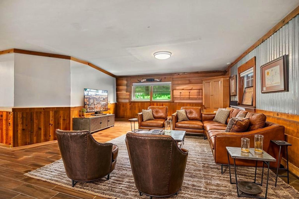Interior, Living room, Wood Texture Flooring, Wooden Walls