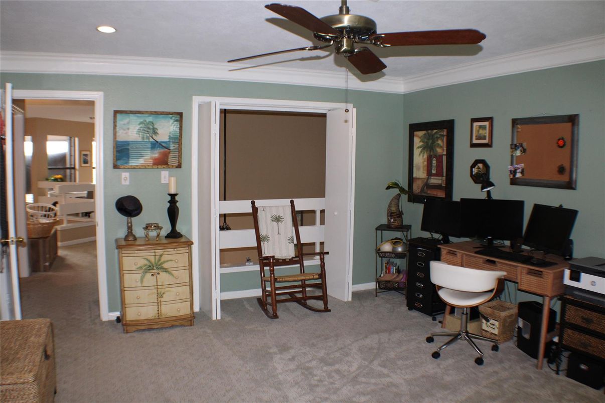 Home Office, Interior, Recessed Lighting