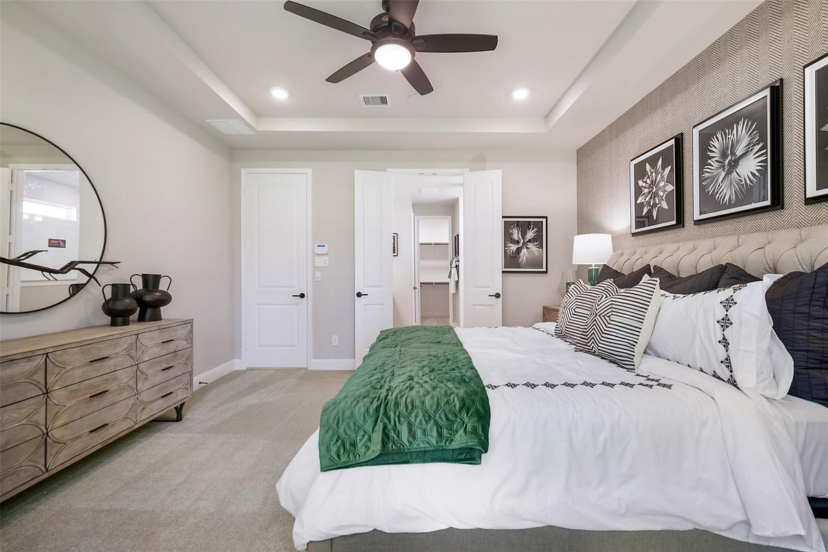 Bedroom, Interior, Recessed Lighting