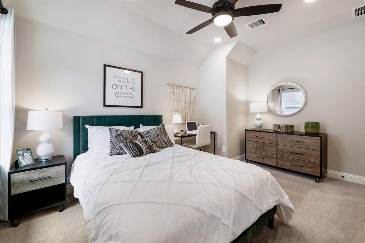 Bedroom, Interior, Recessed Lighting
