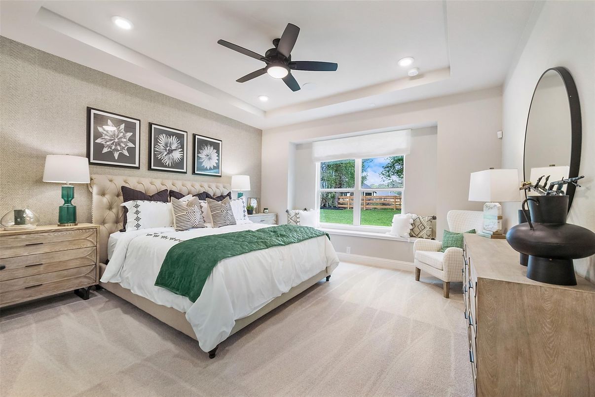 Bedroom, Interior, Recessed Lighting