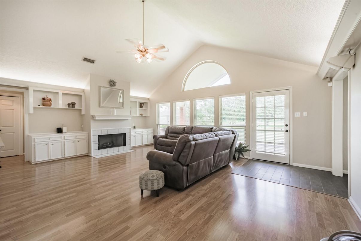 Fireplace, Interior, Living room, Wood Texture Flooring