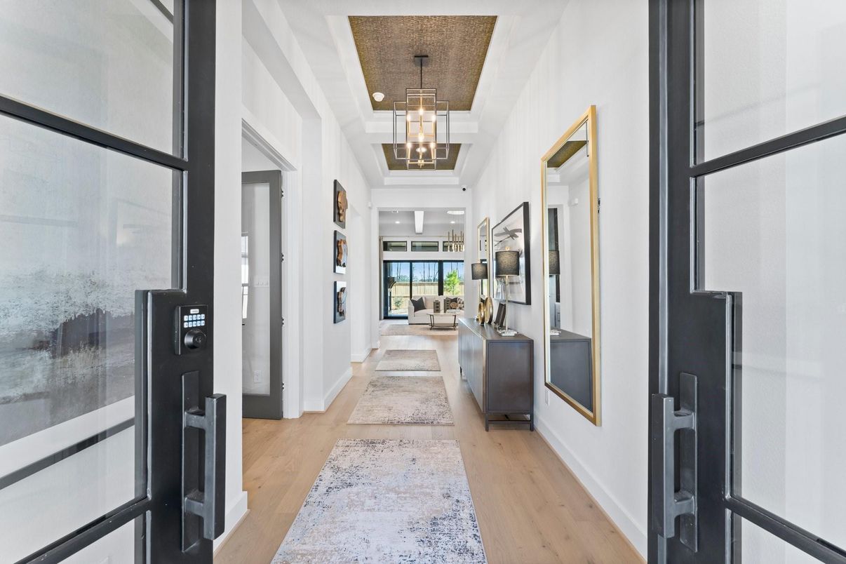 Interior, Pendant Lights, Wood Texture Flooring