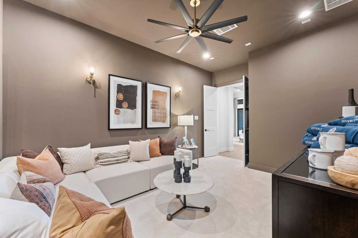 Interior, Living room, Recessed Lighting