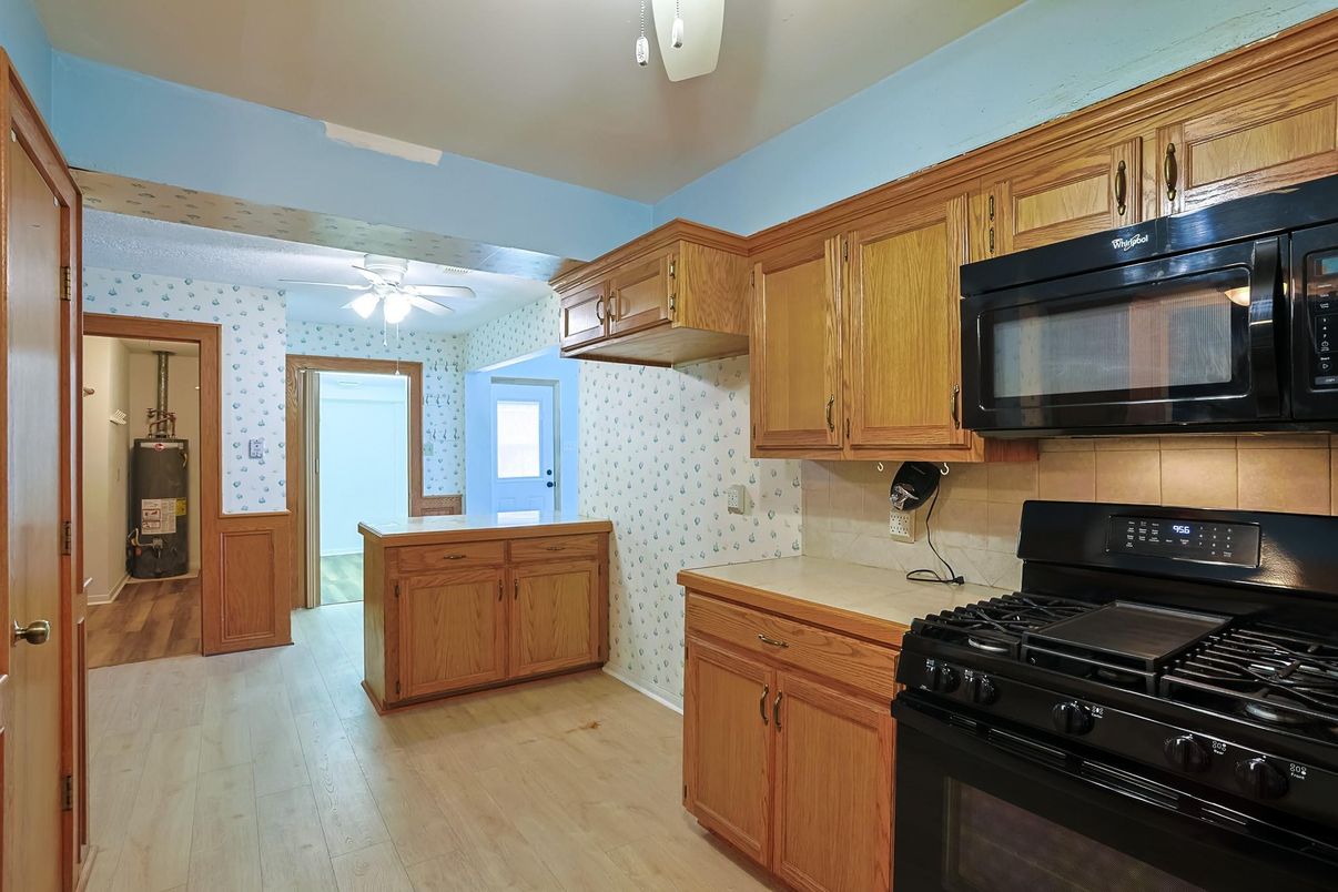Interior, Kitchen, Wood Texture Flooring