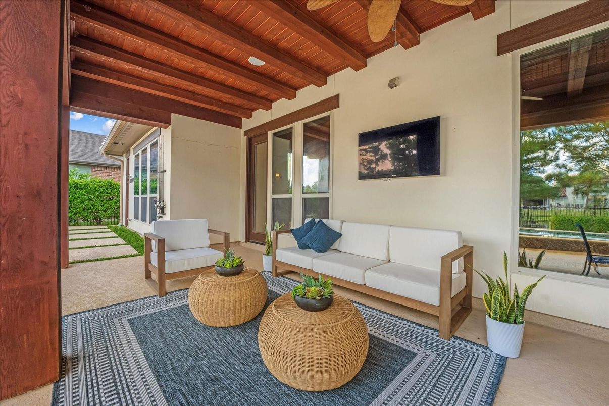 Interior, Living room, Wooden Beams, Wooden Ceilings