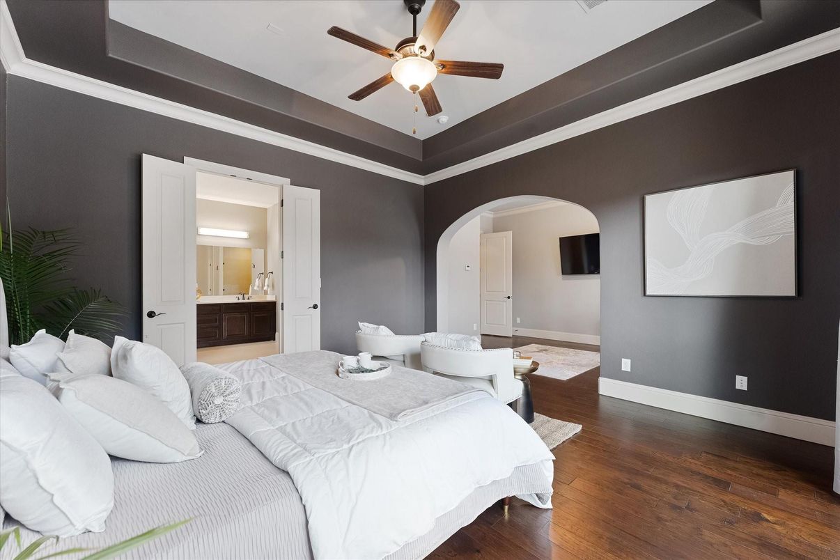 Bedroom, Interior, Wood Texture Flooring