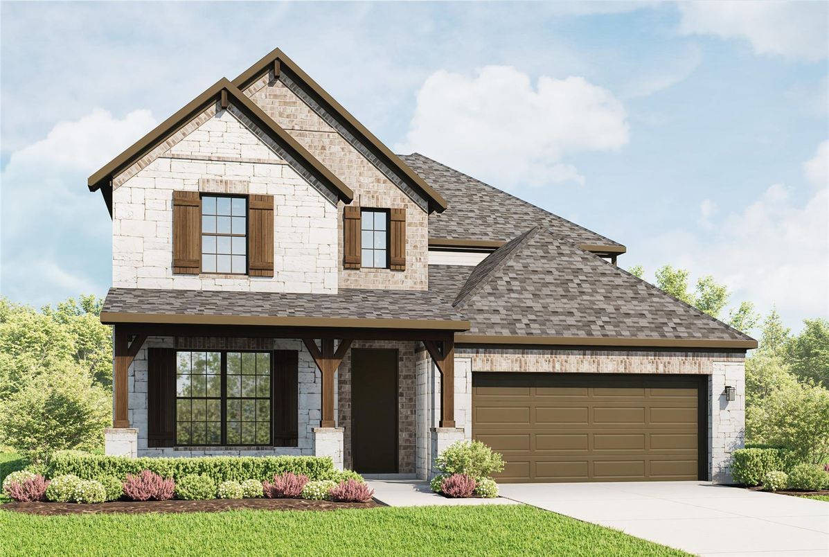Attached, Exterior, Facade, Brick Traditional