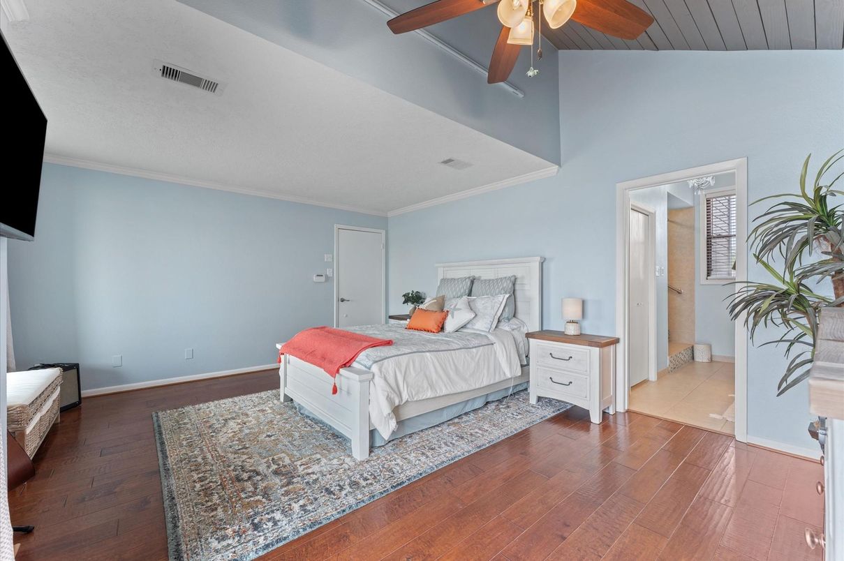 Bedroom, Interior, Wood Texture Flooring