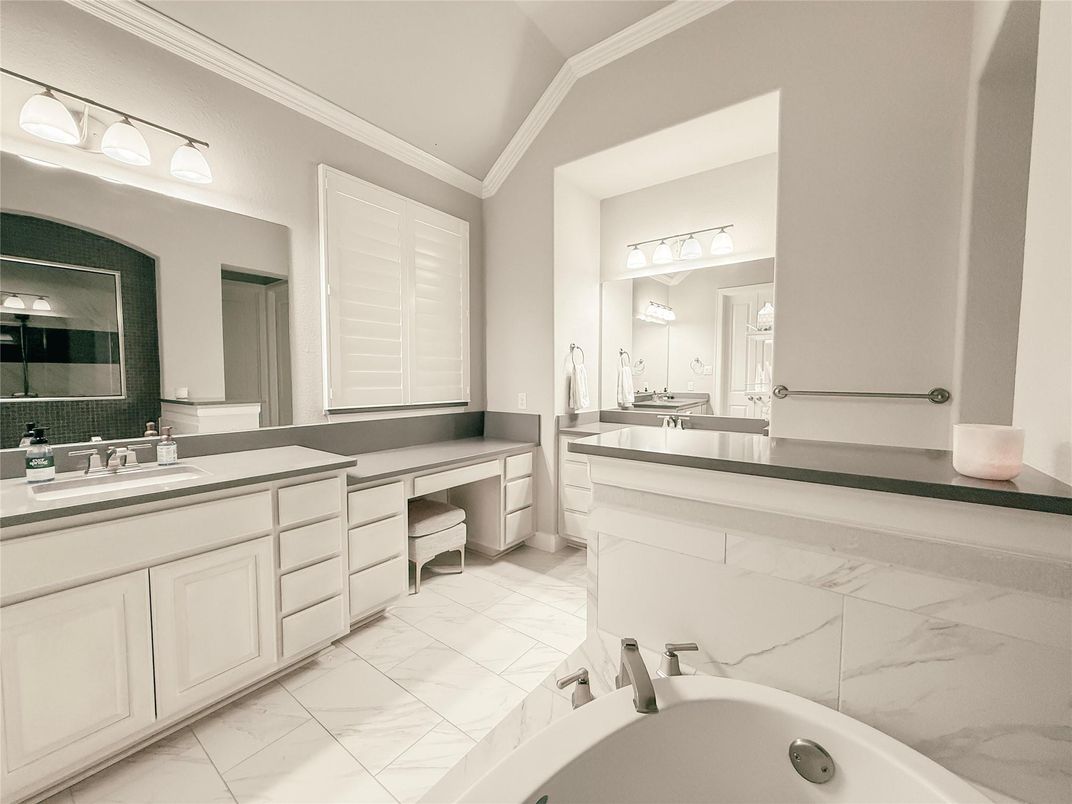 Bathroom, Dual Sink Vanities, Interior, Marble