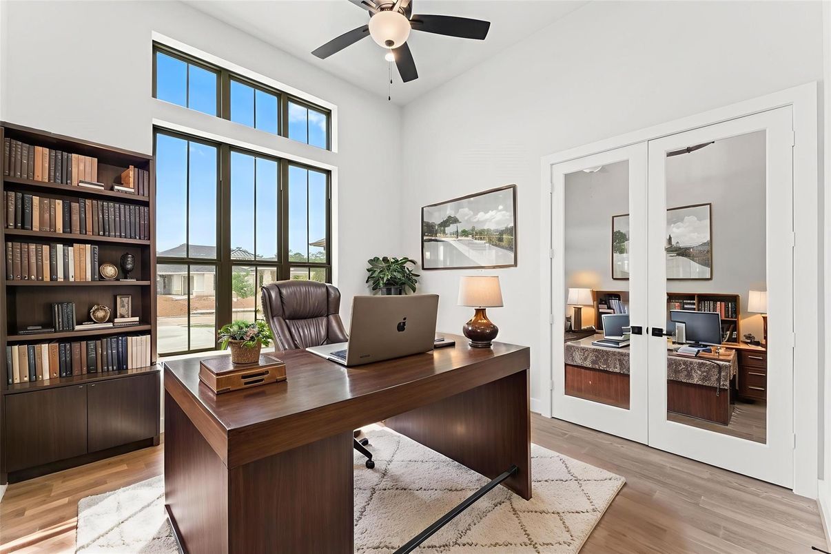 Home Office, Interior, Wood Texture Flooring