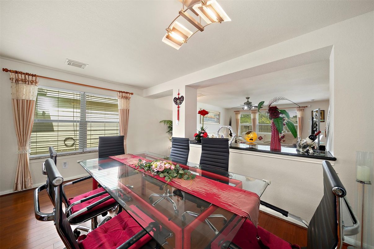 Dining room, Interior, Wood Texture Flooring