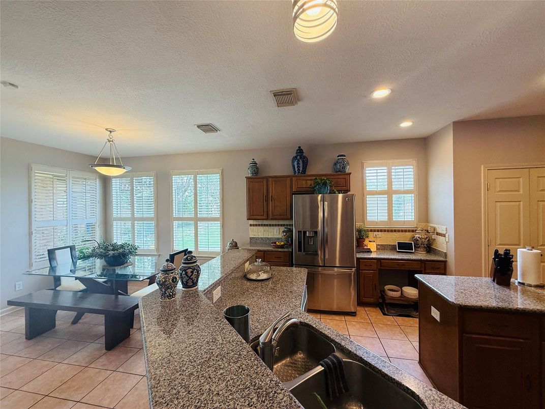 Interior, Kitchen, Pendant Lights, Recessed Lighting, Stainless Steel Appliances