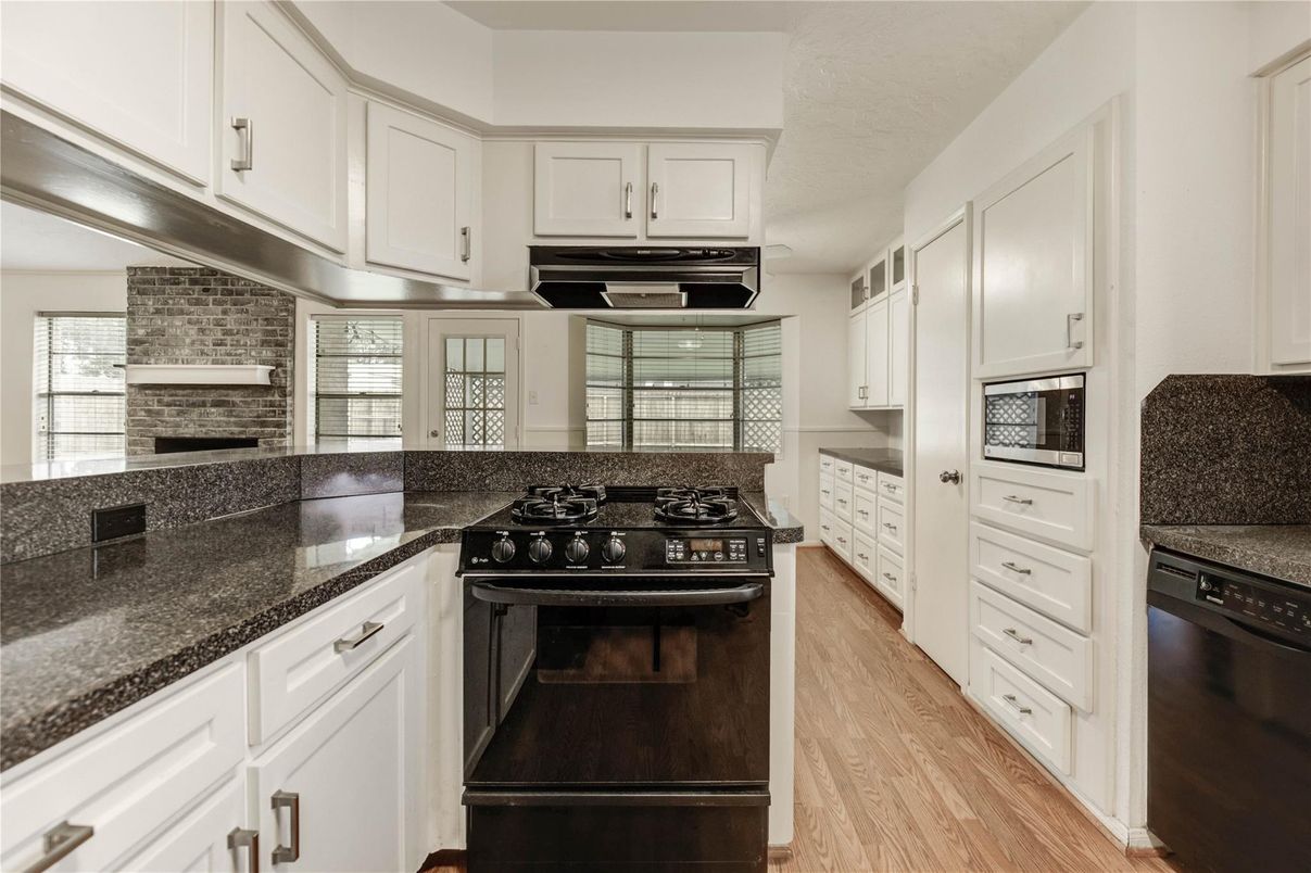 Interior, Kitchen, Wood Texture Flooring