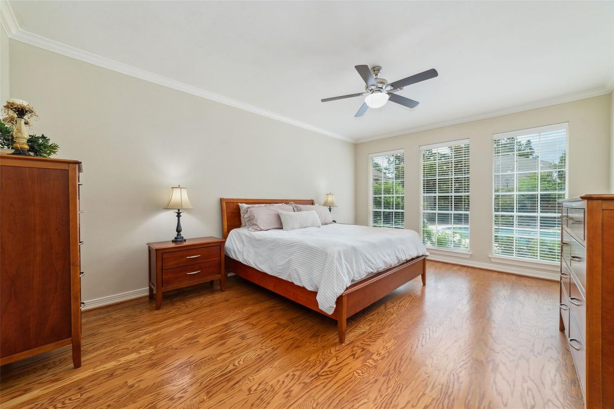 Bedroom, Interior, Wood Texture Flooring