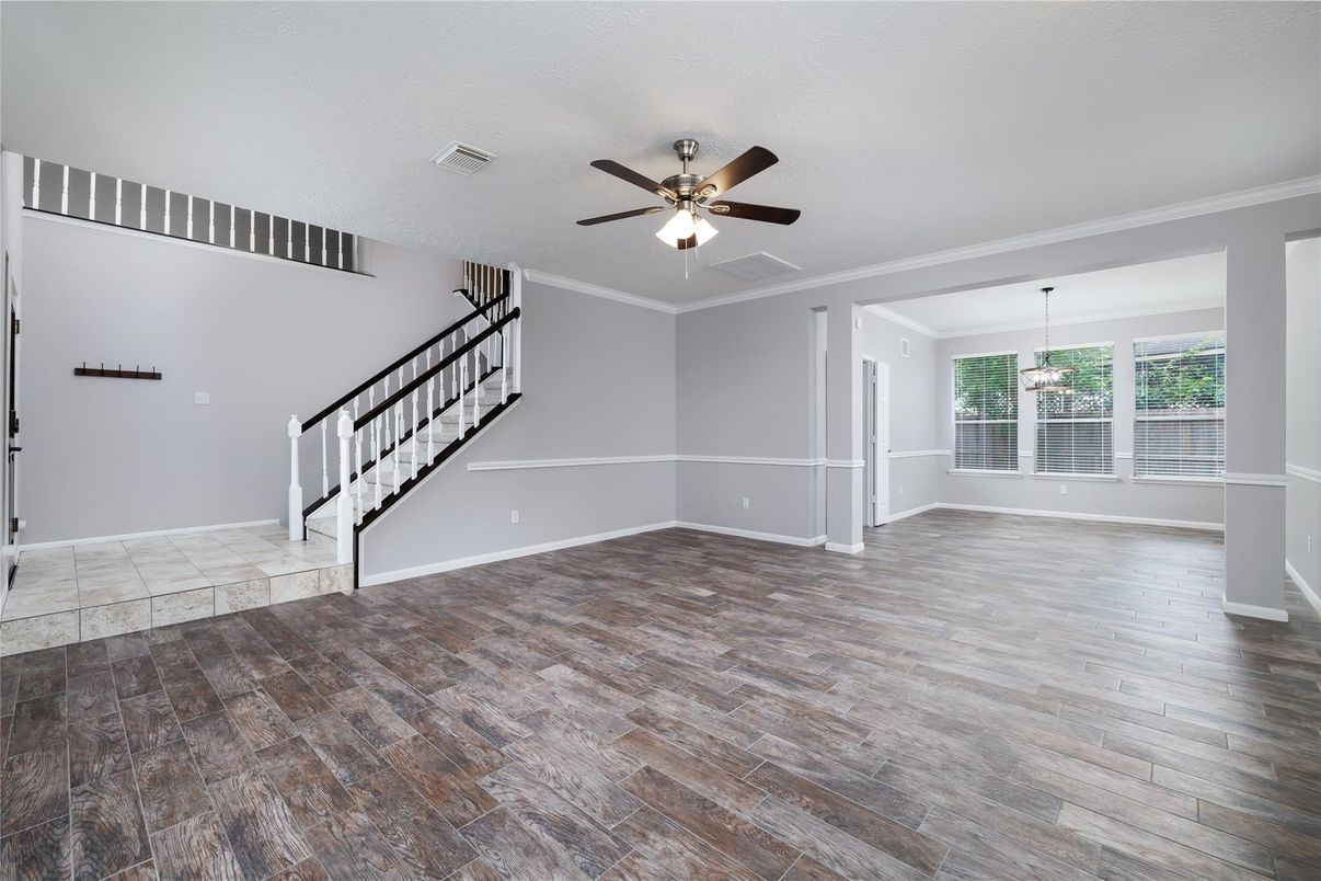 Empty room, Interior, Wood Texture Flooring