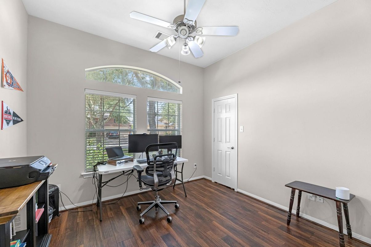 Home Office, Interior, Wood Texture Flooring