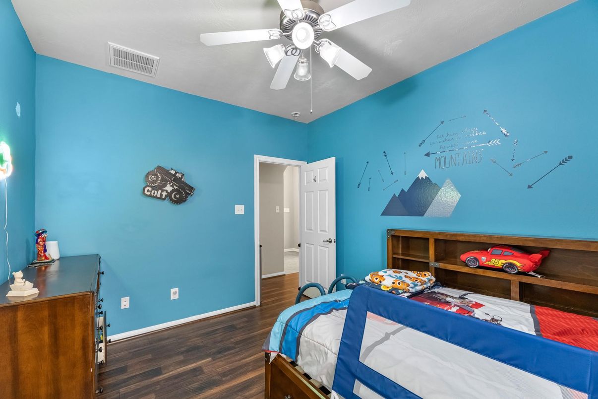 Bedroom, Interior, Wood Texture Flooring