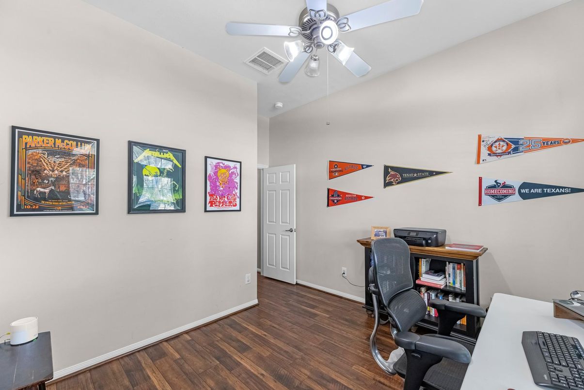 Home Office, Interior, Wood Texture Flooring
