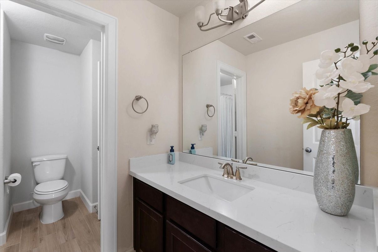 Bathroom, Interior, Wood Texture Flooring