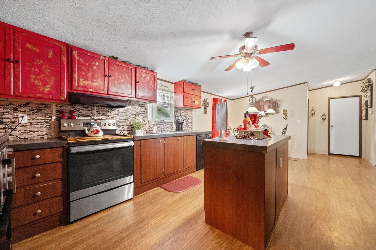 Interior, Kitchen, Wood Texture Flooring