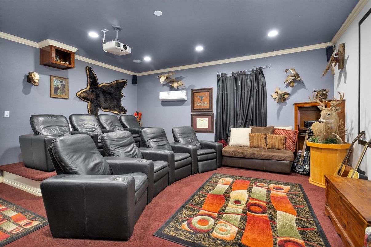 Home Theatre Room, Interior, Recessed Lighting, Theatre Room