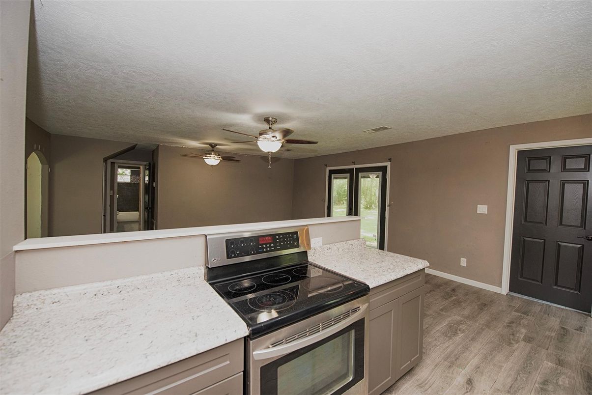 Interior, Kitchen, Wood Texture Flooring