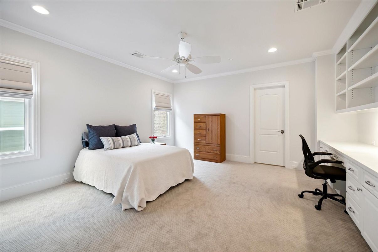 Bedroom, Home Office, Interior, Recessed Lighting
