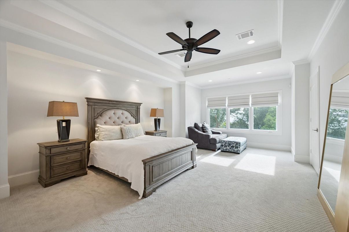 Bedroom, Interior, Recessed Lighting
