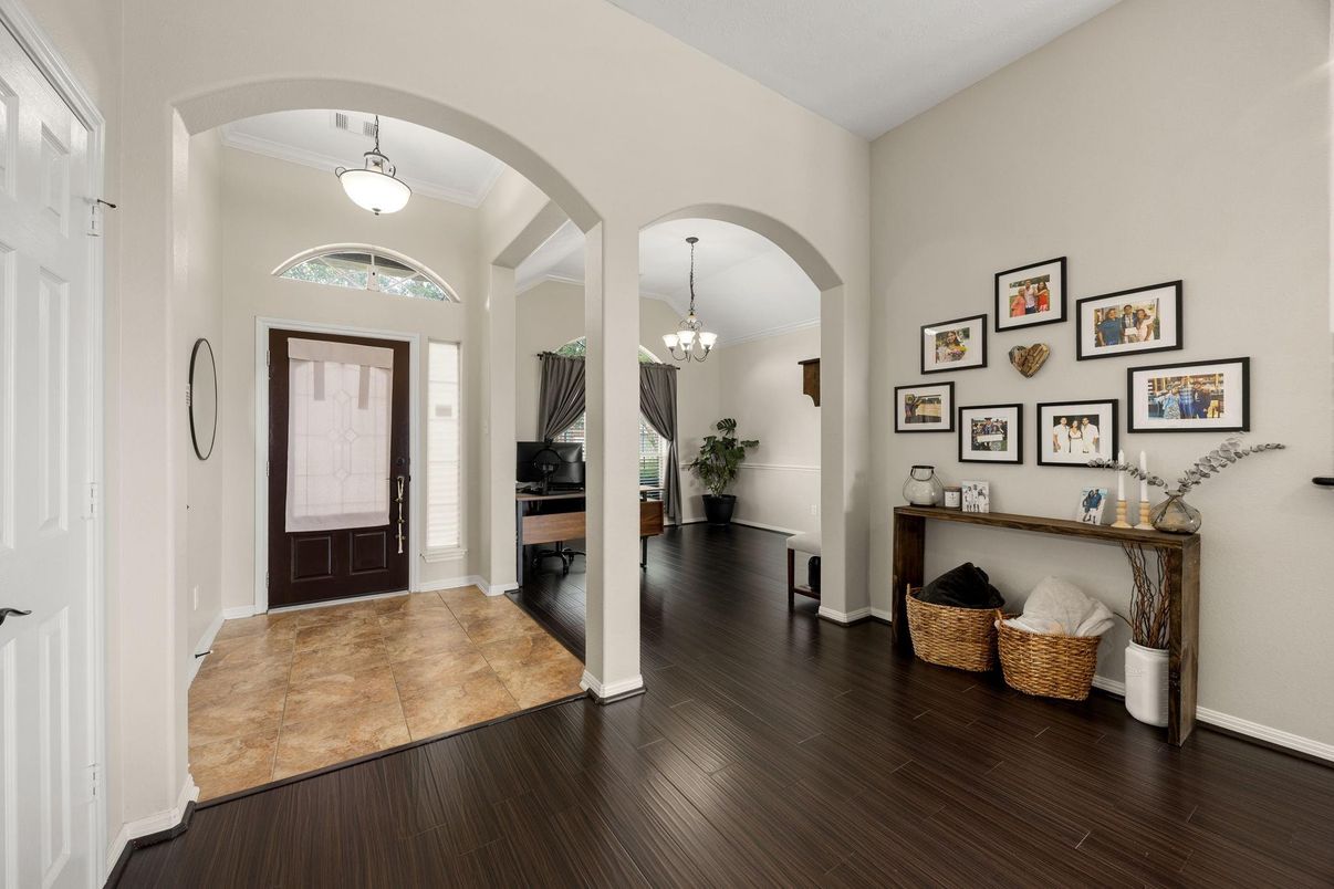 Chandelier, Interior, Pendant Lights, Wood Texture Flooring