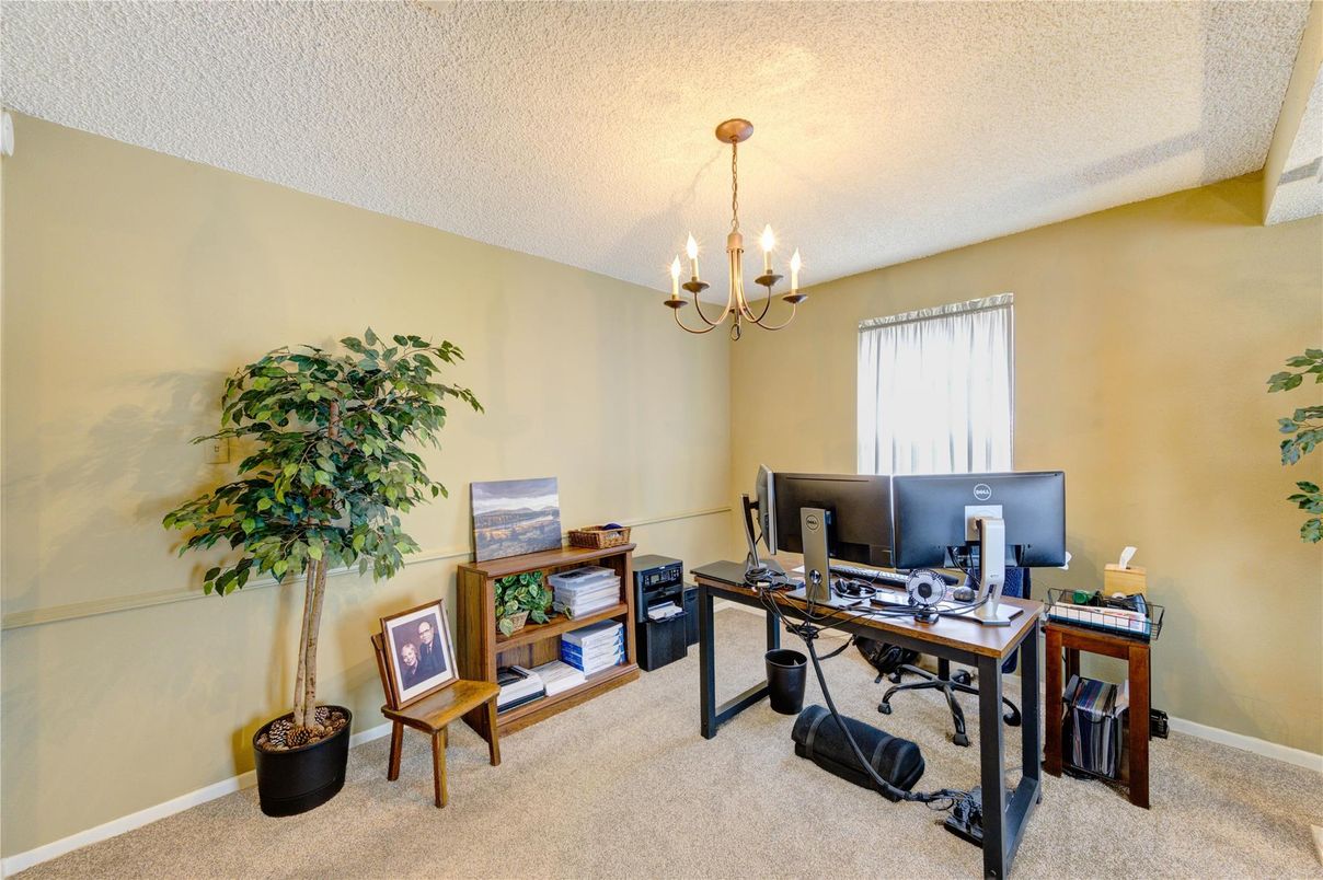 Chandelier, Home Office, Interior