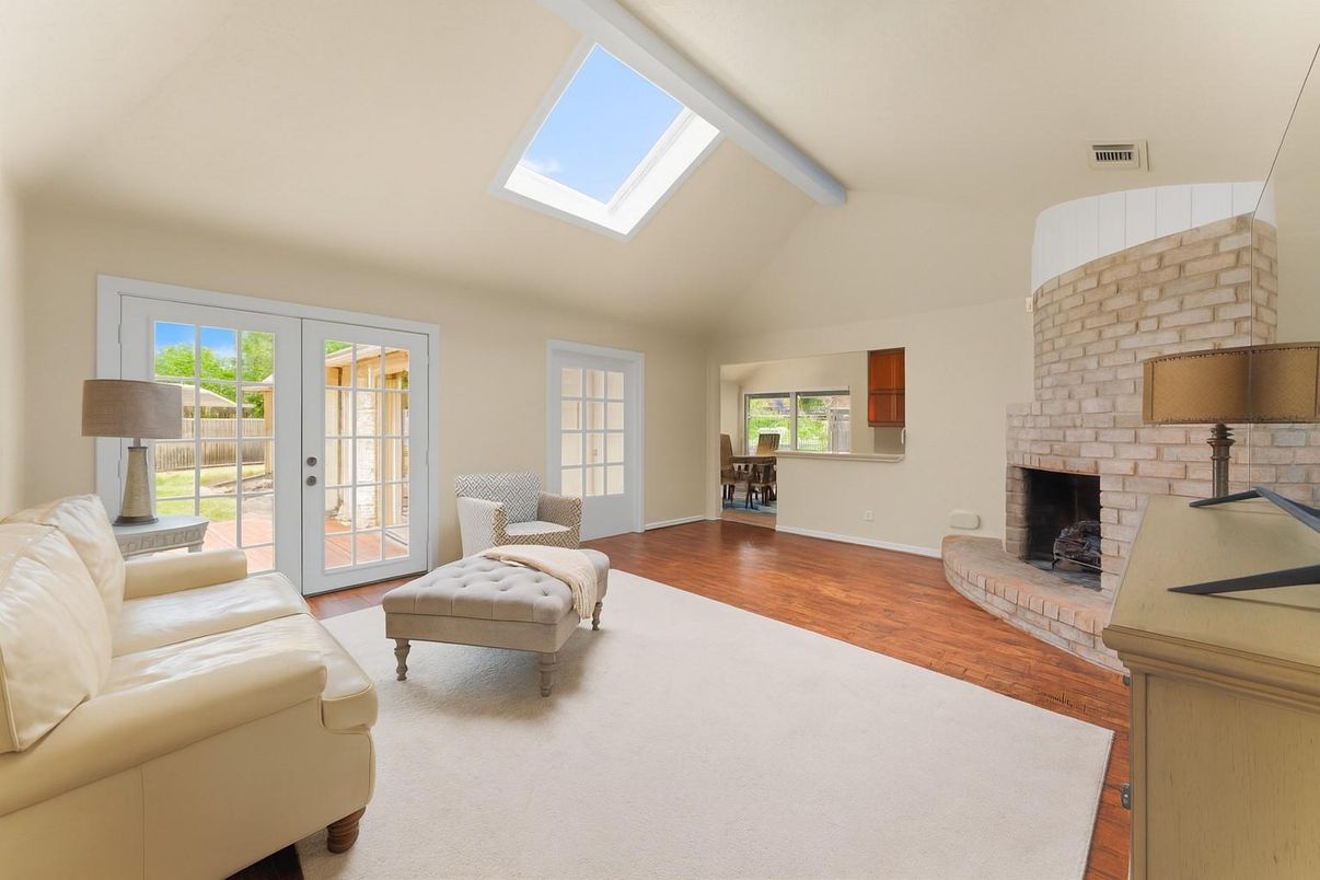 Fireplace, Interior, Living room, Wood Texture Flooring