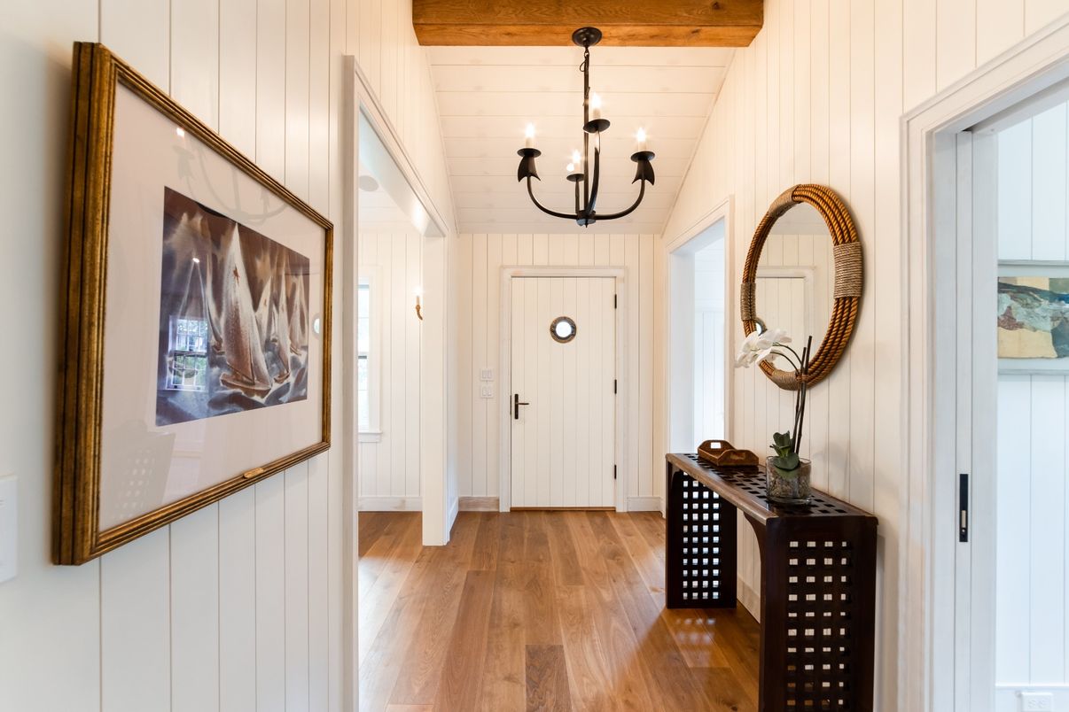 Chandelier, Interior, Wooden Beams, Wood Texture Flooring