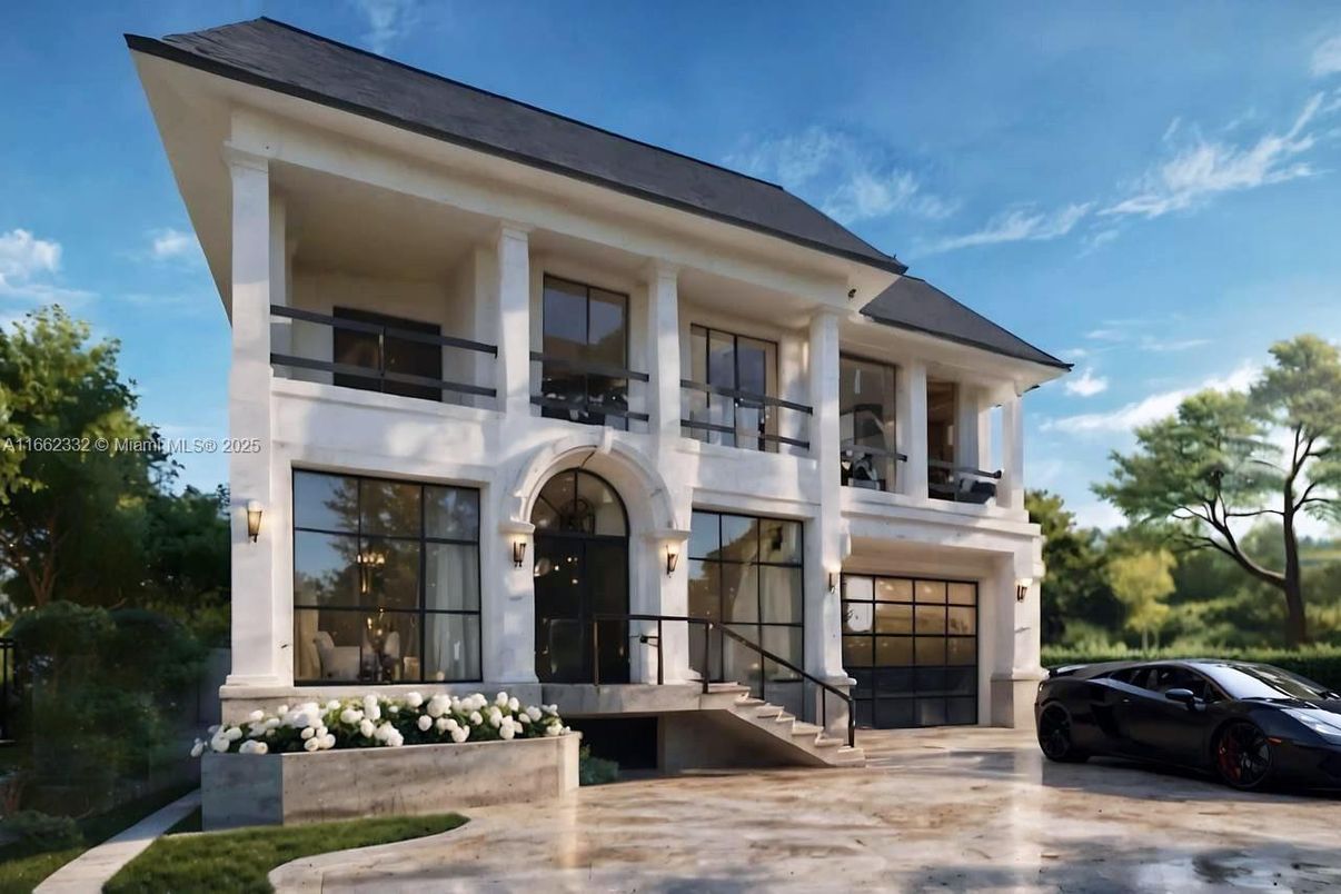 Attached, Exterior, Facade, Modern