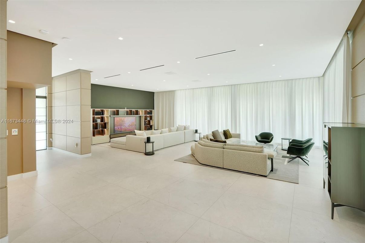 Interior, Living room, Recessed Lighting