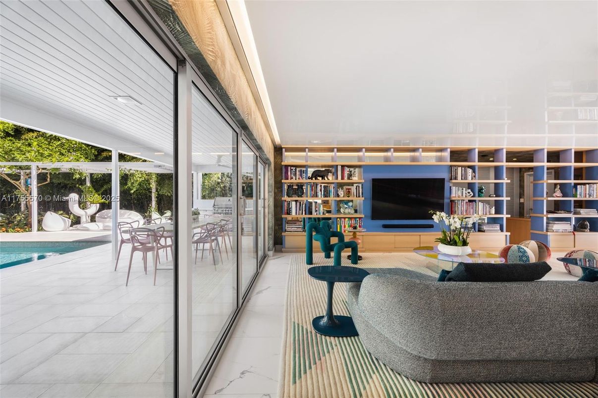 Interior, Living room, Marble, Recessed Lighting