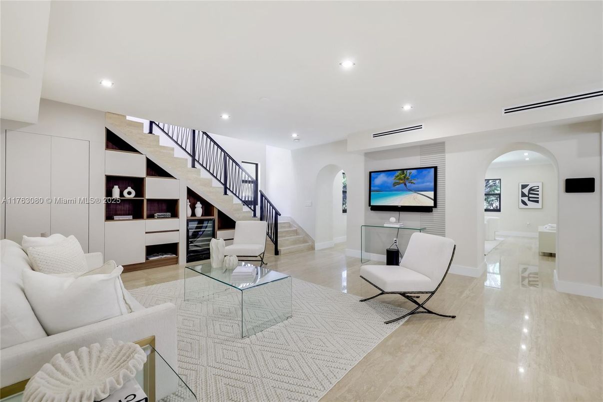 Interior, Living room, Recessed Lighting