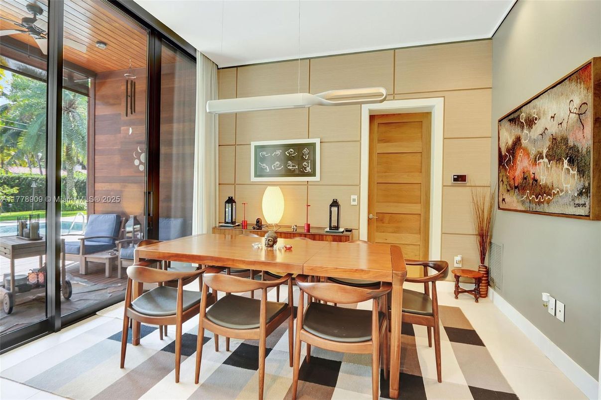 Dining room, Interior, Pendant Lights