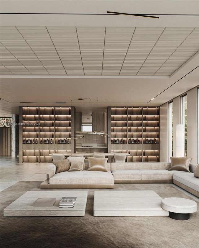 Interior, Kitchen, Living room, Pendant Lights, Recessed Lighting, Stainless Steel Appliances