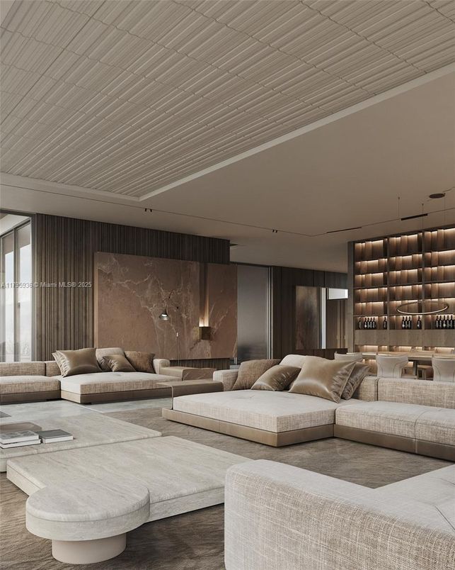 Interior, Living room, Recessed Lighting
