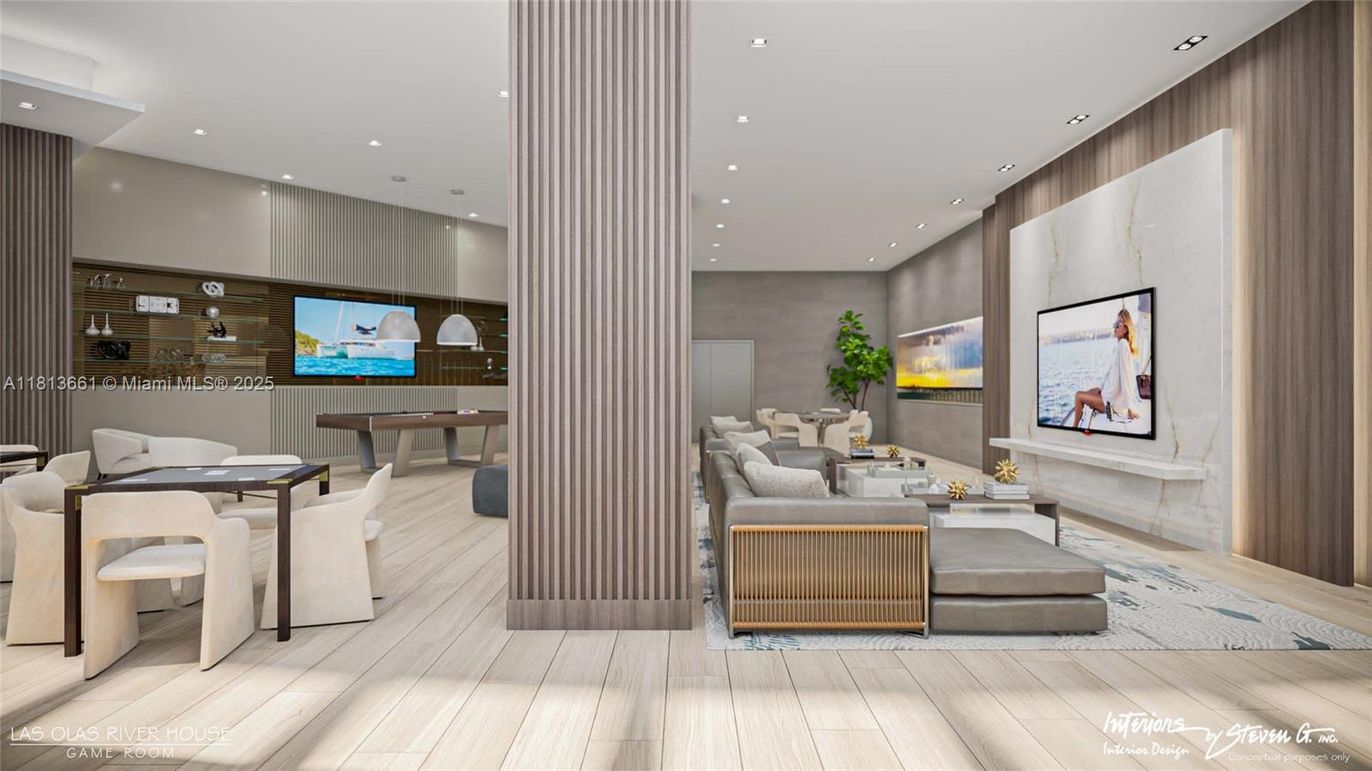 Interior, Living room, Recessed Lighting, Wooden Walls