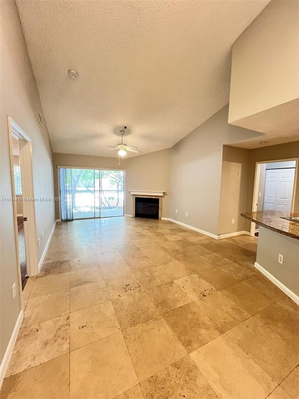 Empty room, Fireplace, Interior