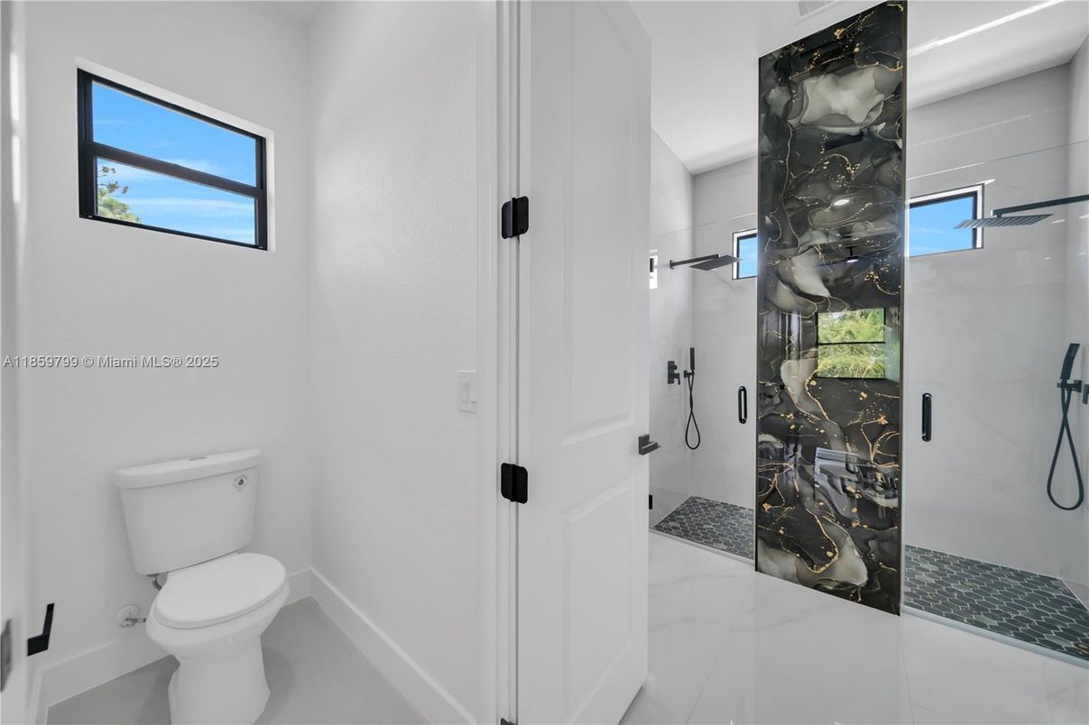 Bathroom, Interior, Marble Walls